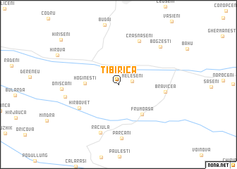 map of Ţibirica