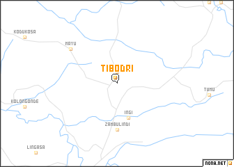 map of Tibodri