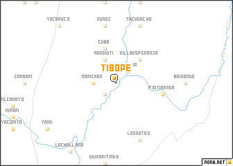 map of Tibope