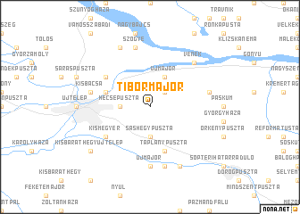 map of Tibormajor