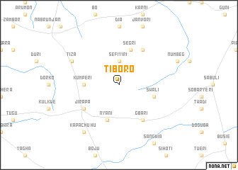 map of Tiboro