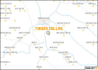 map of Tiborszállás