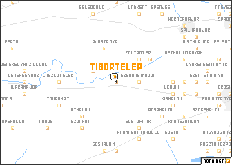 map of Tibortelep