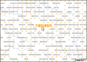 map of Ti Boubain