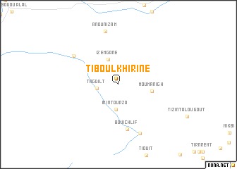 map of Tiboulkhirine