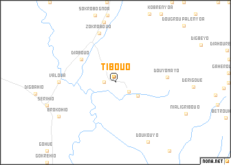 map of Tibouo