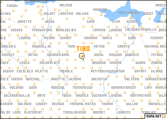 map of Tibo