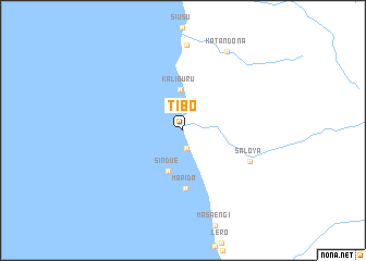 map of Tibo