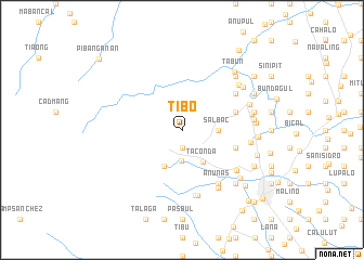 map of Tibo