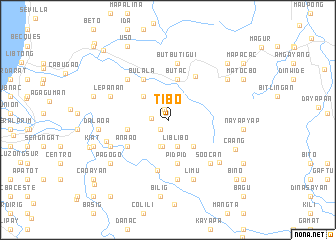 map of Tibo