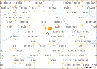 map of Tibo