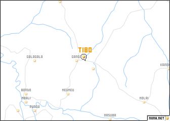 map of Tibo