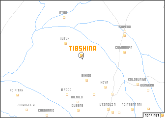 map of Tʼibshina