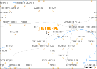 map of Tibthorpe