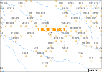 map of Tibura Mission