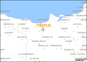 map of Tiburcio