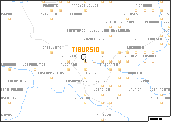 map of Tibursio