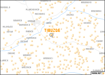 map of Tibužde