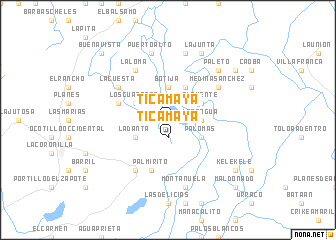 map of Ticamaya