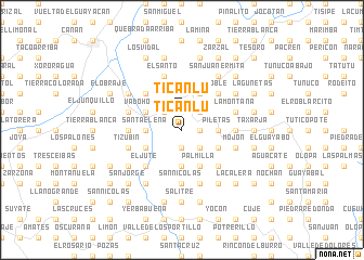 map of Ticanlú