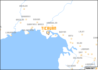 map of Ticauan