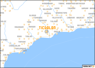 map of Ticdalan