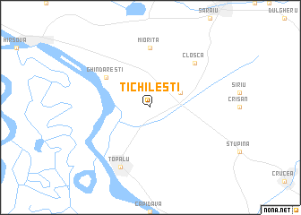 map of Tichileşti