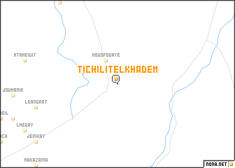 map of Tîchilît el Khâdem