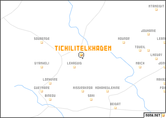 map of Tîchilît el Khâdem