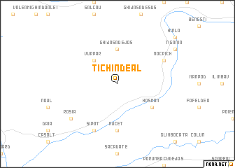 map of Ţichindeal