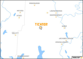 map of Tichnor