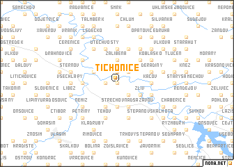 map of Tichonice