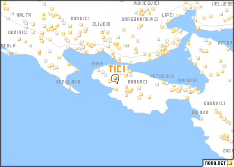 map of Tići
