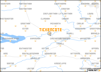 map of Tickencote