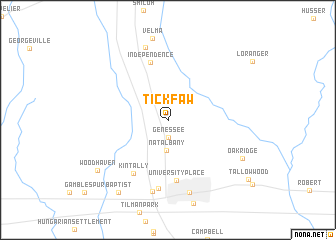 map of Tickfaw