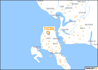 map of Ticod