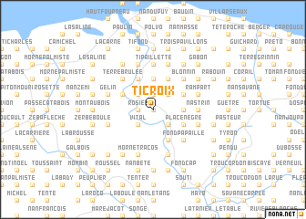 map of Ti Croix