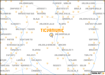 map of Ticvaniu Mic