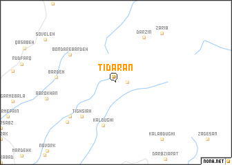 map of Tīdarān