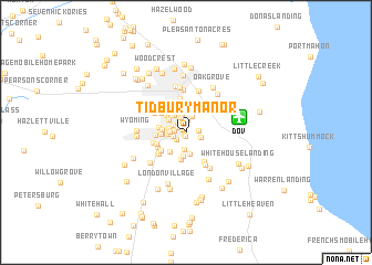 map of Tidbury Manor