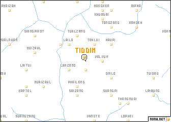 map of Tiddim