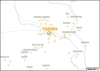 map of Tīdemeh