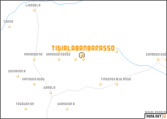 map of Tidiala-Banbarasso