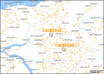 map of Tidibesse