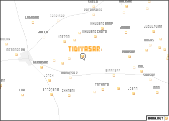 map of Tidiyāsar