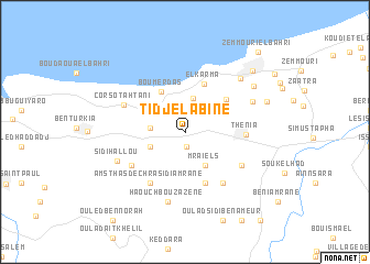 map of Tidjelabine