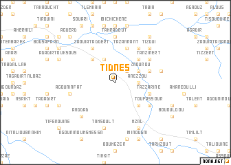 map of Tidnes