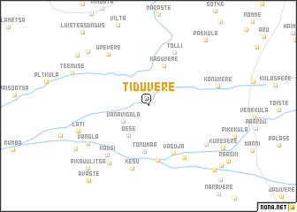 map of Tiduvere