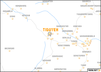 map of Tīdūyeh
