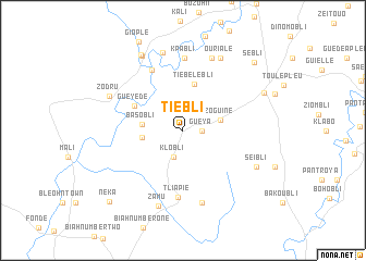 map of Tiébli